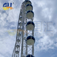 Manèges de parc de conception nouvelle et hautement fiables, grande roue géante de 88 mètres avec cabine de luxe, à vendre par des fabricants chinois