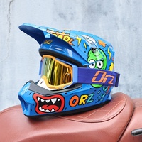 Casque intégral de moto tout-terrain ORZ, norme nationale 3C, en ABS, avec protection anti-buée, pour karting électrique et utilisation en montagne