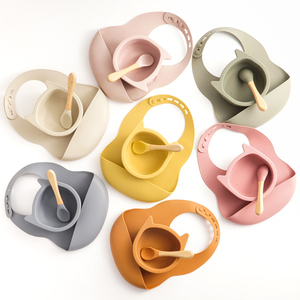 Wholesale 100% Food Grade Silicone Tableware High Quality Baby Animal Shape <b>Suction</b> Bowl Baby Supplies - Product Image 1