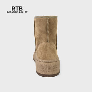 מגפי שלג חורף עמיד למים ונעליים נגד החלקה נעליים אחת עשויות חומר לנשים בחורף - Product Image 3