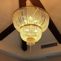 Lustre créatif américain duplex rétro français Villa salon escalier salon LED interrupteur de commande