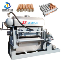 2000pcs/hr biodégradable papier Bagasse paille faisant pulpe oeuf Carton boîte plateau Machine de moulage prix de gros