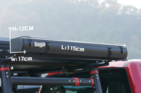 Tente de douche latérale pour voiture en aluminium à coque rigide, tente individuelle, cabine de douche pour le camping