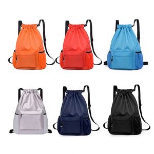 Top Quality Custom <b>Folding</b> Waterproof Basketball <b>Bag</b> Drawstring Backpack Outdoor Casual Gym Football Sports Drawstring Backpacks - Product Image 6