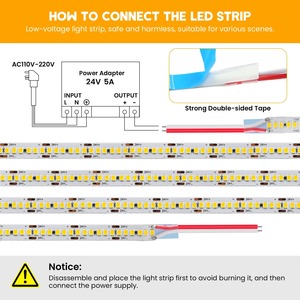Bán buôn SMD2835 <span class=keywords><strong>LED</strong></span> Strip <span class=keywords><strong>Lights</strong></span> 6000K 4000K 3000K ra92 Warm trắng phát thải 5 năm bảo hành 2835 120 SMD 240 <span class=keywords><strong>LED</strong></span> Strip ánh sáng - Product Image 3