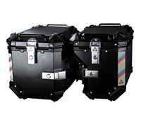 46L-X F2-MOTO noir livraison en aluminium boîte de queue moto boîte latérale sacs de selle