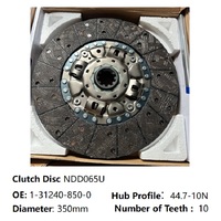 1-31240-850-0 Disque d'embrayage de camion 350 mm 1312408500 Plaque d'embrayage NDD065U Compatible avec Isuzu Forward FSR FTR FVR 4HK1 6HE1
