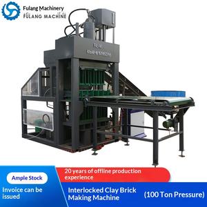 Máquina automática de fabricación de ladrillos de tierra interconectados con 100 sistemas hidráulicos, personalizable para exportación - Product Image 1