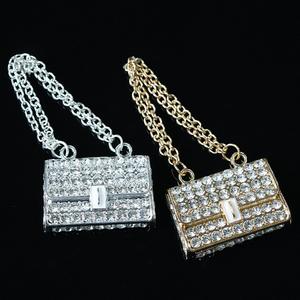 Schicke Mini-Strass-Luxushandtasche Designer-Geldbörse Dekorationselement Damen-Schmuck Kleines Geschenk Handyhülle-Charm DIY-Bastelzubehör - Product Image 4