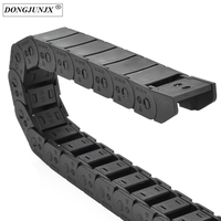 Chaîne de traînée de transporteur de câble de couleur noire en nylon en plastique de 15mmX50mm pour la machine d'imprimante 3D