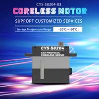 Servomoteur sans noyau à engrenages métalliques CAN Protocol 10kg.cm CYS S8204-03 pour mise à niveau de modèles d'avions RC