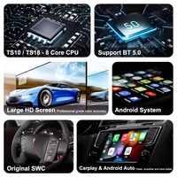 Autoradio Android 13 pouces avec écran partagé, CarPlay, GPS, compatible avec Nissan Patrol Y62 Armada Infiniti QX80