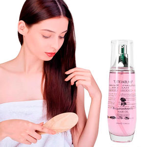 Huile capillaire adoucissante à l'extrait de rose végétalienne en gros en Chine, OEM, étiquette privée personnalisée, biologique, 100 ml, hydratante, cheveux brillants - Product Image 1