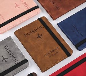 Funda de Pasaporte de Cuero PU de Viaje con Logotipo Personalizado, Cartera con Ranura para Tarjeta SIM, Porta Tarjetas y Boletos Funcional - Product Image 2