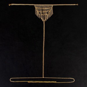 Bohemian Diamond Tassel Sexy <strong>Waist</strong> Chain Thong Rhinestone Chain Nightclub European and American Body Chain <strong>Underwear</strong> Accessories - Product Image 6