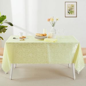 Tovaglia Jacquard Champagne 60x104 Pollici, Resistente all'Acqua e all'Olio, con Bordo in Pizzo <span class=keywords><strong>per</strong></span> Cene, Buffet e Decorazioni <span class=keywords><strong>per</strong></span> Feste - Product Image 2