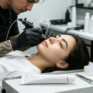 Crème de tatouage élégante 10g, formule au design moderne pour les studios de tatouage, les salons de beauté féminins, large application - Product Image 2