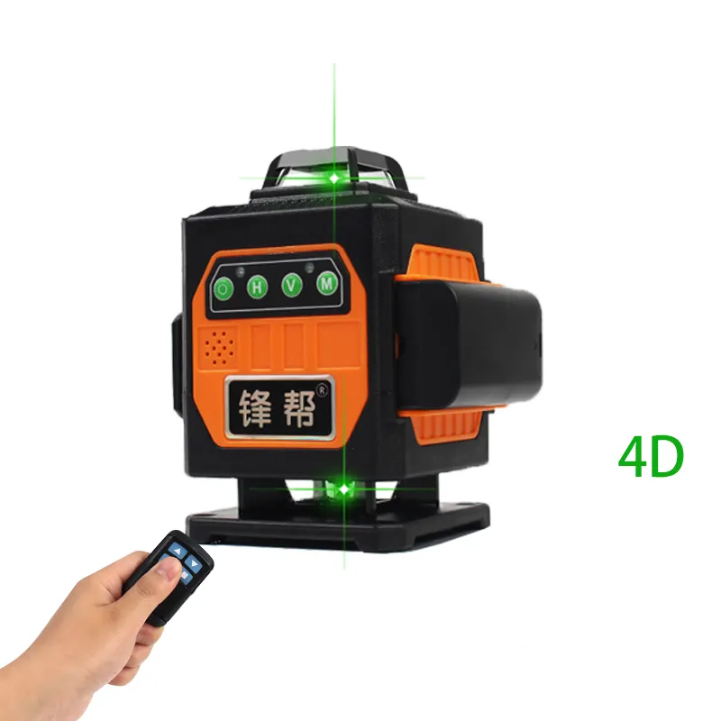 Laser Land Leveling Laser Levels 16 Crossed Green Beam 4D Intelligent Voice Electronic Anping Self Leveling