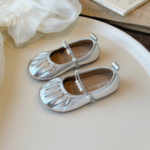 Chaussures Mary Jane en gros pour enfants, nouvelles chaussures décontractées à semelle souple avec perles pour filles, collection printemps, style princesse - Product Image 3