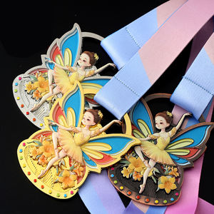 Medallas Deportivas de Metal para Danza con Cordón, Logotipo Personalizado, Medallas Deportivas Doradas, Medallas Académicas, Medallas de Ballet y Gimnasia Rítmica con Cinta - Product Image 1