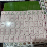 Tuiles de Mahjong de Noël Xusheng, ensemble de 160 pièces, pliables, résistantes à l'eau, design portable, matériau acrylique blanc, en stock