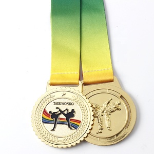 Médaille Souvenir Moderne Traditionnelle Personnalisée en Nickel Plaqué avec Conception Personnelle, Ruban <span class=keywords><strong>et</strong></span> Effet 3D - Product Image 2
