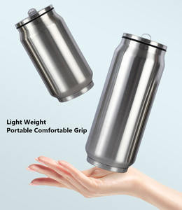 Vente en gros canette de cola portable simple 304 tasse isolante en acier inoxydable facile à tirer peut taper bouteille de paille portable pour étudiant - Product Image 4