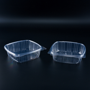 16oz Contenedor de alimentos de plástico transparente desechable con bisagras/Contenedor de plástico con bisagras <span class=keywords><strong>Clamshell</strong></span> - Product Image 1
