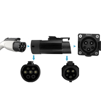 Nouvel adaptateur de charge pour voiture électrique Qiaoyi GBT vers Type1/J1772, 220V 32A 7KW, PC+Cuivre, pour rétrofit/mise à niveau