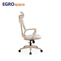 Chaise de bureau ergonomique professionnelle pivotante à dossier haut en maille EGROspace pour mobilier commercial