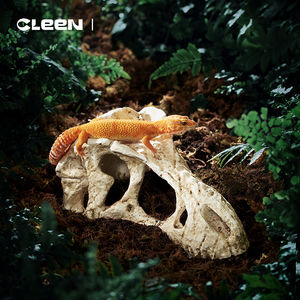 Cleen Fabrik Großhandel Harz-Dinosaurier-Schädel Dekoration Reptilien-<span class=keywords><strong>Terrarium</strong></span> Ornament Höhle Versteck für Schlangen Eidechsen Aquarium-Deko - Product Image 1