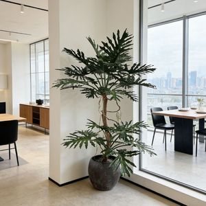 <span class=keywords><strong>ต้น</strong></span>ไม้ปลอมฟิโลเดนดรอนแบบกระถาง ดีไซน์พิเศษจากนิฟลอรัล ขนาด 220 ซม. คุณภาพพรีเมียม เหมาะสำหรับตกแต่งสำนักงาน โรงแรม โชว์รูม - Product Image 2