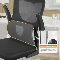 Fauteuil ergonomique moderne en forme de S, respirant, pivotant en fer, hauteur réglable, appui-tête 3D, soutien lombaire à ressorts