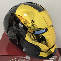 Masque de super-héros, accessoire de film, casque portable avec voix électronique et télécommande