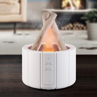 Diffuseur d'humidificateur d'arôme à flamme USB ultrasonique de 280ml avec télécommande