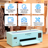 Erasmart para la Nueva Impresora Digital DTF de Transferencia de Calor A3 XP600 38cm con Cabezal Epson, Película PET Totalmente Automática para Impresión en Tela de Camisetas