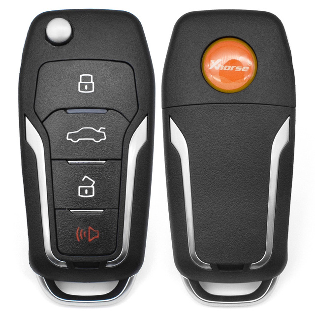 Xhorse Remote Universal Key XKFO21EN XKFO01EN Auto Smart Key VVDI Car Key Fob 433MHz 4-Button Keyless Entry Vehicle Keys