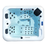 Bain à remous autoportant BG-8891 en acrylique Aristech avec contrôleur Balboa et chauffage, certifié CE, pour jardin, cour arrière, villa