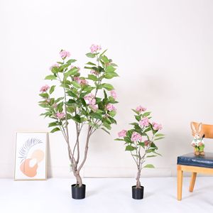 Arbre d'hortensia artificiel Dream Castle 100cm-200cm, plante décorative d'intérieur pour la maison, ornement pour le salon - Product Image 2
