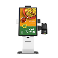 Terminal Pembayaran POS Android Layar Sentuh 15,6 Inci, Kios Pembayaran Mandiri untuk Supermarket HSK-SA15