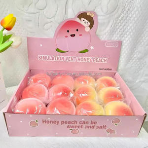 Mini Kawaii Mochi Squishies Simulation Pink Peach Cute Vent Stress Relief Kneading Squishy Fidget <b>Squeeze</b> Toys for Children - Product Image 1