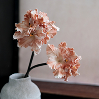 Fleurs artificielles en PU au toucher réel, gladiolus rétro, amaryllis artificiel, tige de gladiolus, arrangement pour vase à domicile, décoration pour mariage et événements