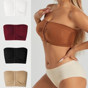 Reggiseno Plus Size da Donna con Chiusura Frontale, Bustier con Effetto Push-Up, Intimo Senza Ferretto, Avvolgente sul Petto, Schiena Scoperta - Product Image 2