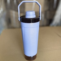 Nouveaux produits phares USA : Gourde isotherme portable de 20 oz en acier inoxydable avec paille, isolation thermique de 6 à 12 heures