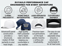 Gorra de Béisbol Personalizada Impermeable de Secado Rápido, Gorra de Golf Perforada con Láser y Logotipo Bordado para Deportes al Aire Libre