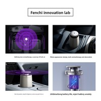 Diffuseur d'arômes automobile Funchi transfrontalier en métal à double liquide avec pulvérisateur d'huiles essentielles de Chine pour la décoration