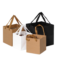Sac cadeau en papier de luxe personnalisé CHING TA, sac d'emballage en kraft biodégradable et écologique avec poignée en corde de coton