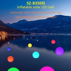 Bể Bơi Bơm Hơi Năng Lượng Mặt Trời Đèn <span class=keywords><strong>LED</strong></span> Nổi Bóng Cho Không Dây Di Động Ngoài Trời Không Thấm Nước Nhấp Nháy Nhấp Nháy Vườn - Product Image 5