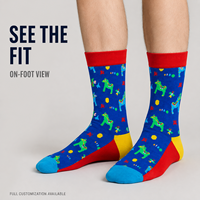 Chaussettes d'automne personnalisées OEM - Polyester/Nylon/Coton/Fibre de bambou/Laine, résistantes aux boucles, séchage rapide, absorbantes, imprimées