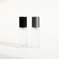 Flacon de parfum miniature de haute qualité 10 ml, flacons en verre à fond épaissi avec col serti, flacon pulvérisateur rond de 10 ml